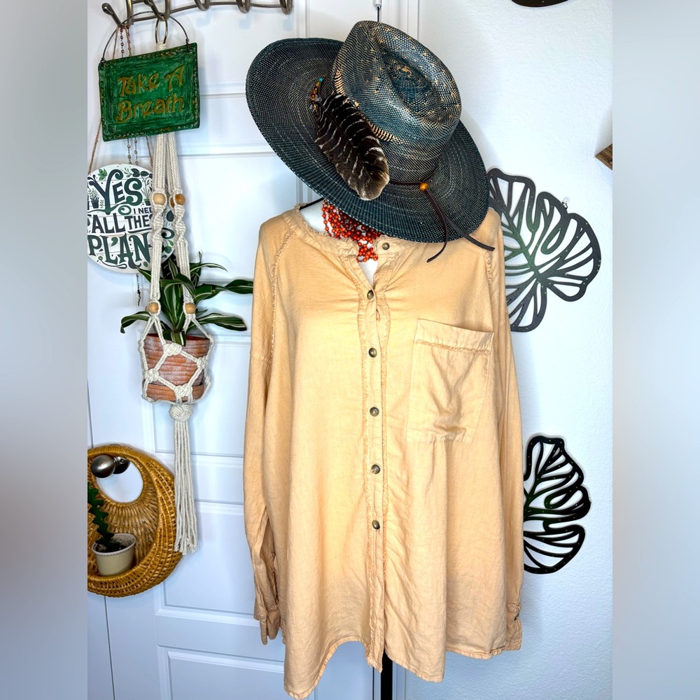 Free People We The Free Keep It Simple Button Down